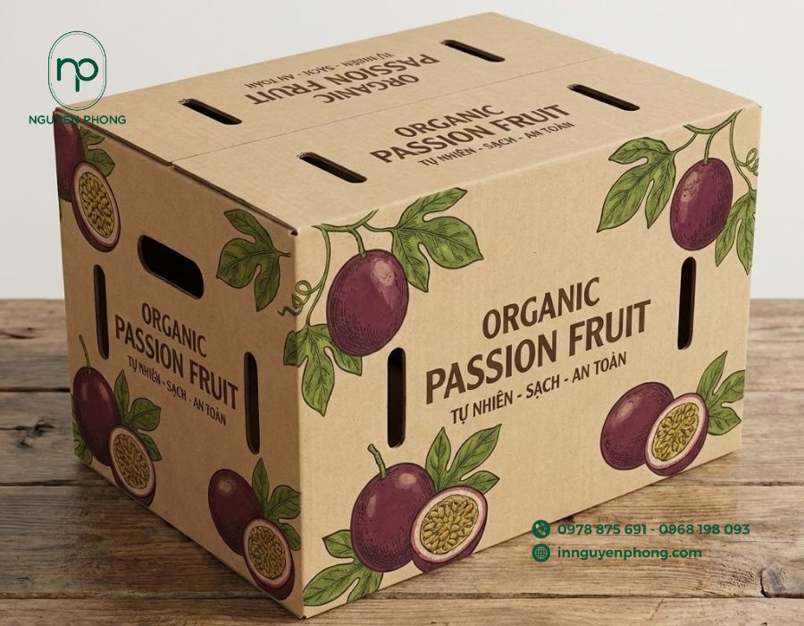 Thùng carton đựng chanh dây